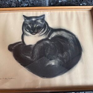 Vintage Stunning Clare Turlay Newberry Seal Point Siamese Cat Kitten "Malo"